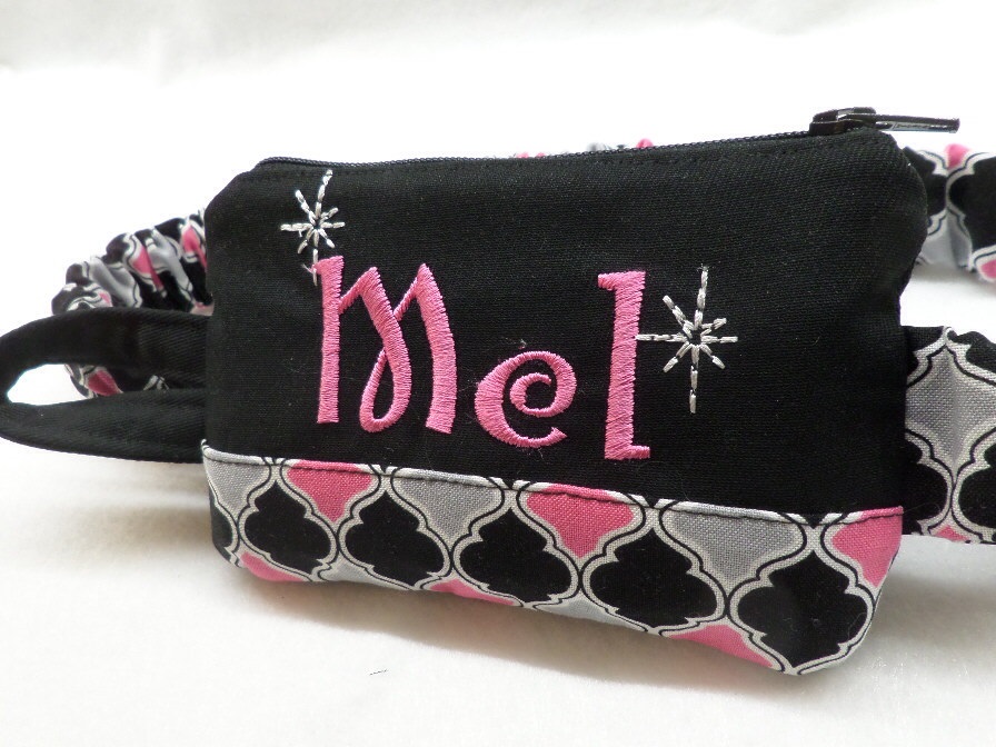 Personalized Insulin Pump Pouch Moroccan with Sparkle Charm Personalized Insulin Pump Pouch Moroccan with Sparkle Charm