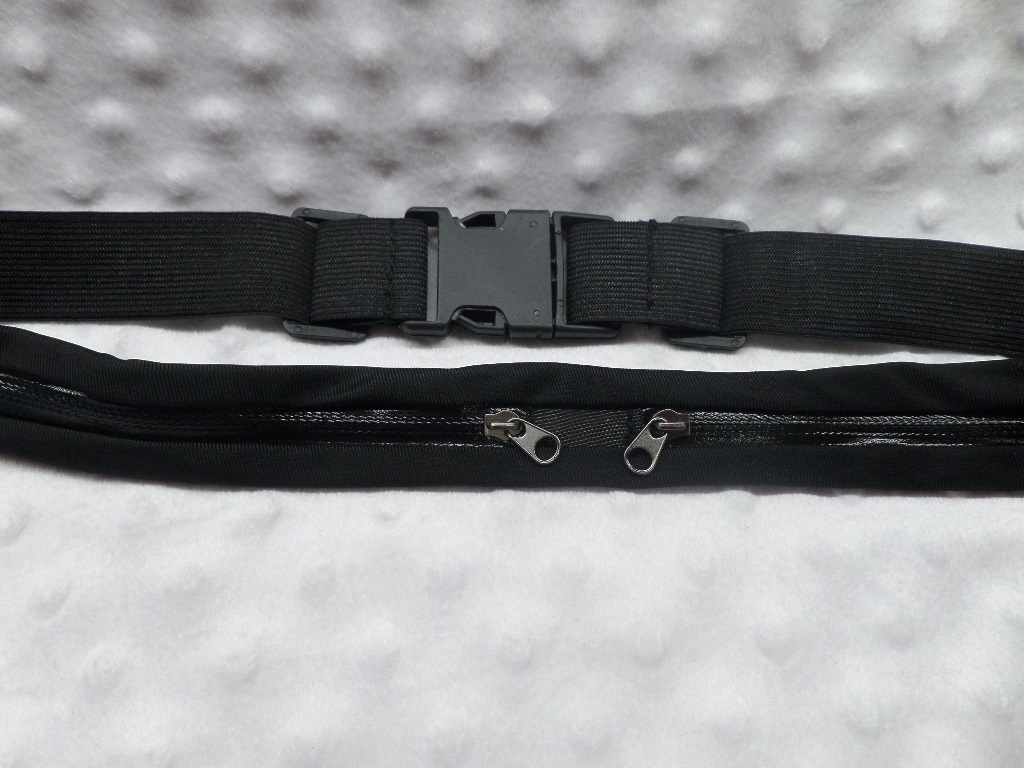 Black Double Pocket Spandex Insulin Pump Band Belt Black Double Pocket Spandex Insulin Pump Band Belt