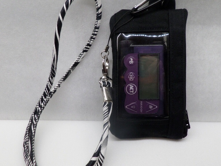 Zebra Lanyard & Black Dexcom Iphone CGM Pouch Zebra Lanyard & Black Dexcom Iphone CGM Pouch