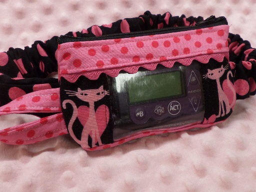 Bling Kitty Window Insulin Pump Pouch For Girls Bling Kitty Window Insulin Pump Pouch For Girls
