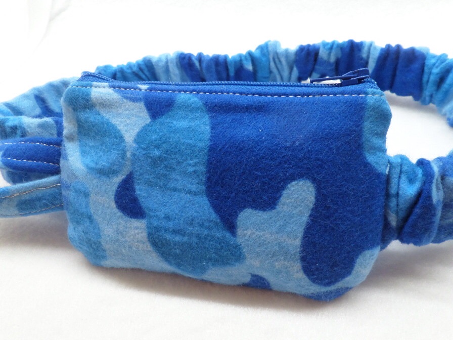 Blue Camo Insulin Pump Pouch Case Blue Camo Insulin Pump Pouch Case