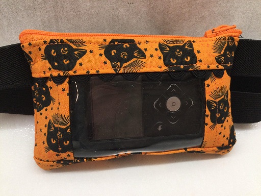 Halloween Cats Insulin Pump Pouch CGM case Halloween Cats Insulin Pump Pouch CGM case