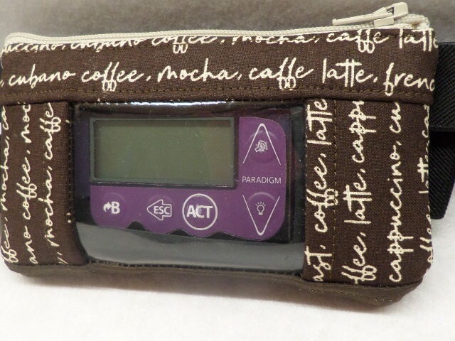 Coffee Words Insulin Pump Pouch Coffee Words Insulin Pump Pouch
