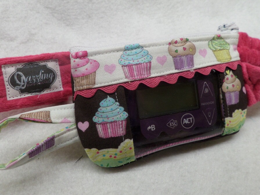 Cutie Cupcakes Window Insulin Pump Case Cutie Cupcakes Window Insulin Pump Case