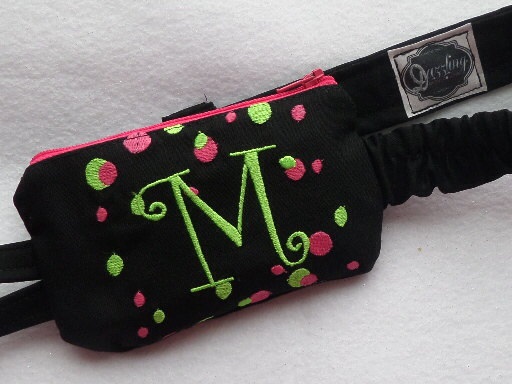 Funky Dazzling Dots Insulin Pump Case w Monogram Funky Dazzling Dots Insulin Pump Case w Monogram