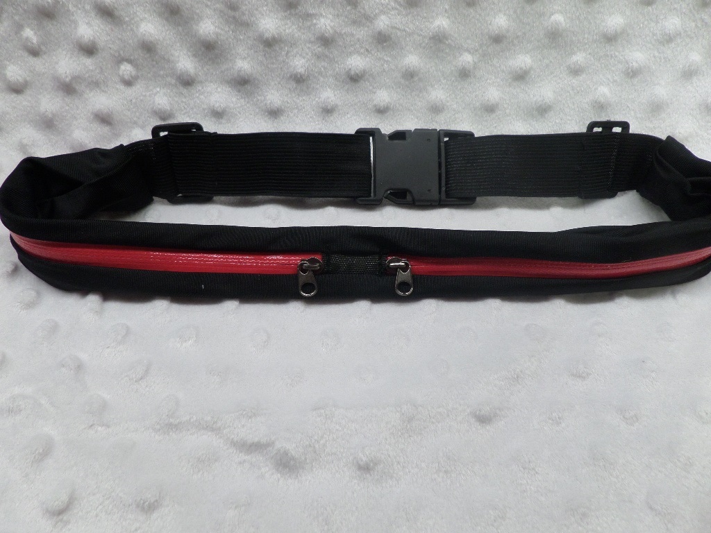 Hot Pink Double Pocket Spandex Insulin Pump Band Belt Hot Pink Double Pocket Spandex Insulin Pump Band Belt