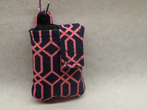 Vertical Insulin Pump Pouch Navy and Hot Pink Geo Vertical Insulin Pump Pouch Navy and Hot Pink Geo