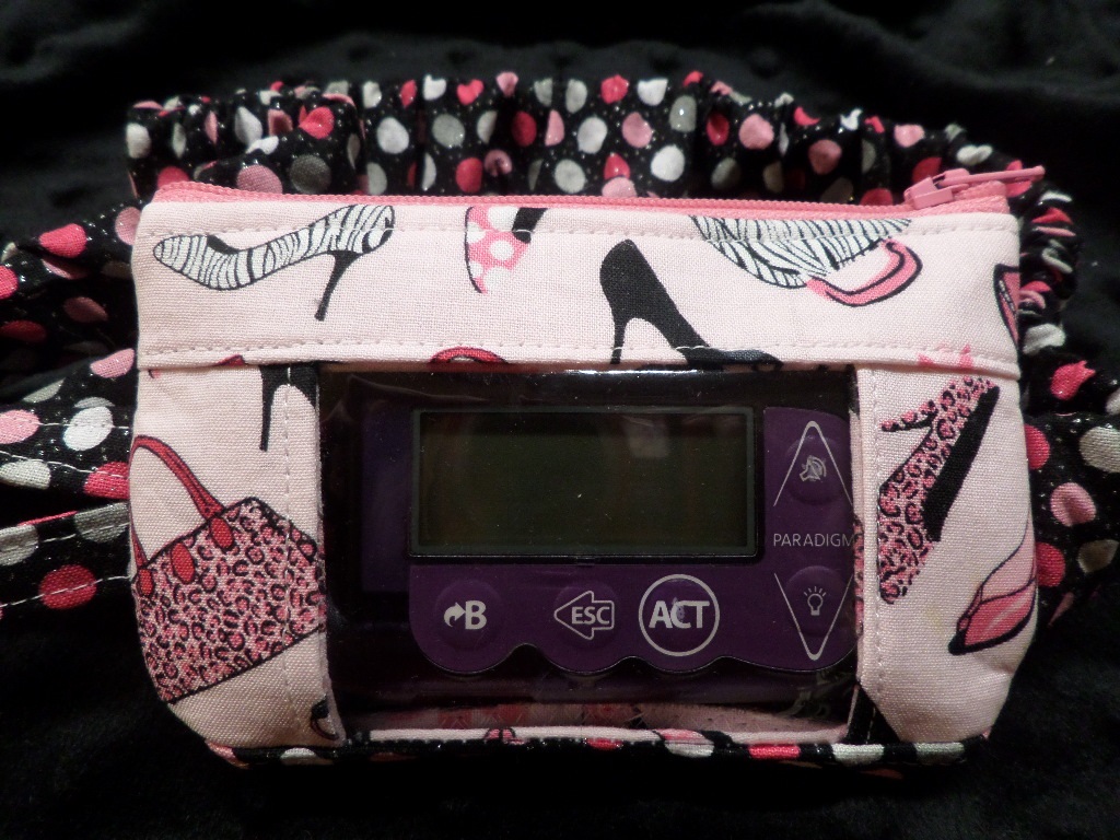 Glam Girl Window Insulin Pump Pouch Case Glam Girl Window Insulin Pump Pouch Case