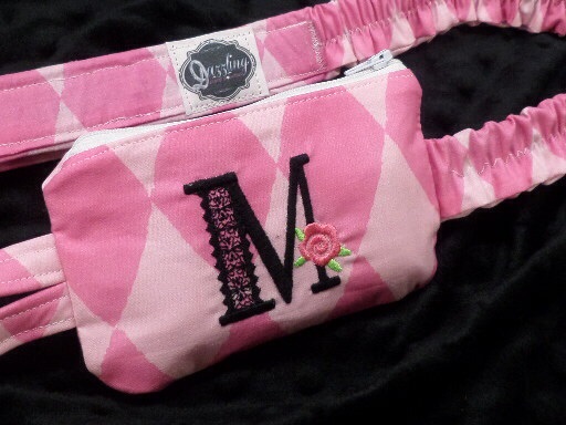 Glamour Monogram Harlequin Insulin Pump Pouch Case Glamour Monogram Harlequin Insulin Pump Pouch Case