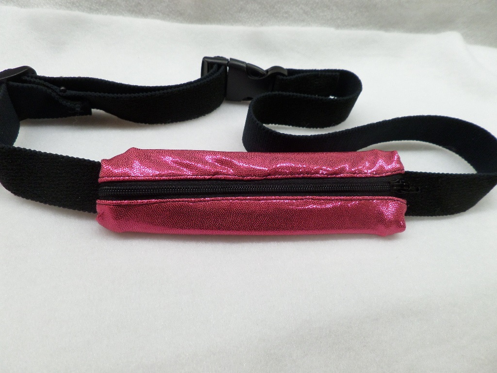 Hot Pink Shimmer Slim Fit Insulin Pump Belt Spandex Hot Pink Shimmer Slim Fit Insulin Pump Belt Spandex