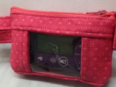 Hot Pink Sunburst Insulin Pump Pouch Hot Pink Sunburst Insulin Pump Pouch