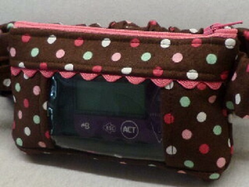 Chocolate Ice Cream Dots Insulin Pump Pouch Chocolate Ice Cream Dots Insulin Pump Pouch