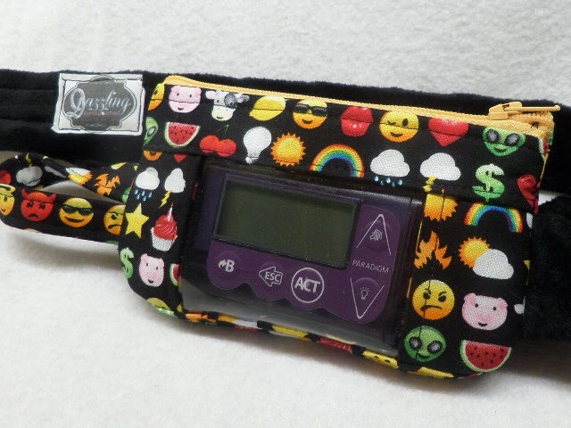 Emoticon Insulin Pump Case For Kids with Optional Window Emoticon Insulin Pump Case For Kids with Optional Window