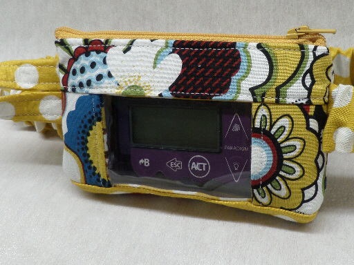 Jasmine Funky Floral Insulin Pump Case with Optional Window Jasmine Funky Floral Insulin Pump Case with Optional Window
