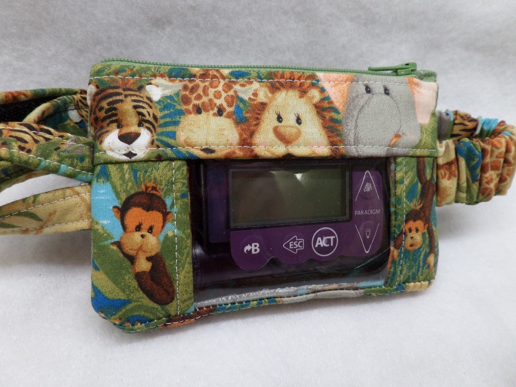 Baby Jungle Animals Window Insulin Pump Pouch Baby Jungle Animals Window Insulin Pump Pouch