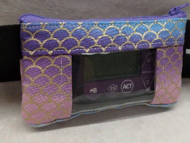 Gold Metallic Mermaid Scales Insulin Pump Pouch Gold Metallic Mermaid Scales Insulin Pump Pouch