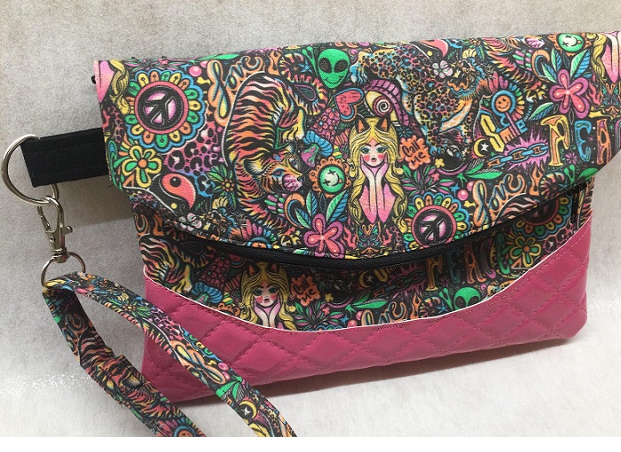 Diabetic Supply Bag Foldover Clutch Y2K Doodle Diabetic Supply Bag Foldover Clutch Y2K Doodle