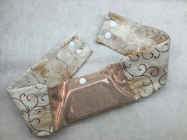 Spandex insulin pump band Rose Gold & RG Swirls Spandex insulin pump band Rose Gold & RG Swirls