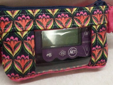 Colorful Scallops Insulin Pump Pouch Colorful Scallops Insulin Pump Pouch