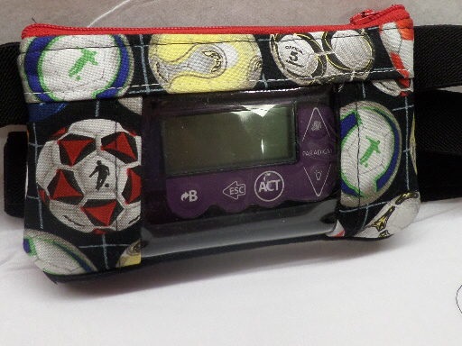Champion Soccer Balls Insulin Pump Case Pouch Optional Window Champion Soccer Balls Insulin Pump Case Pouch Optional Window