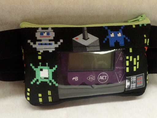 Retro Game Insulin Pump Pouch Retro Game Insulin Pump Pouch