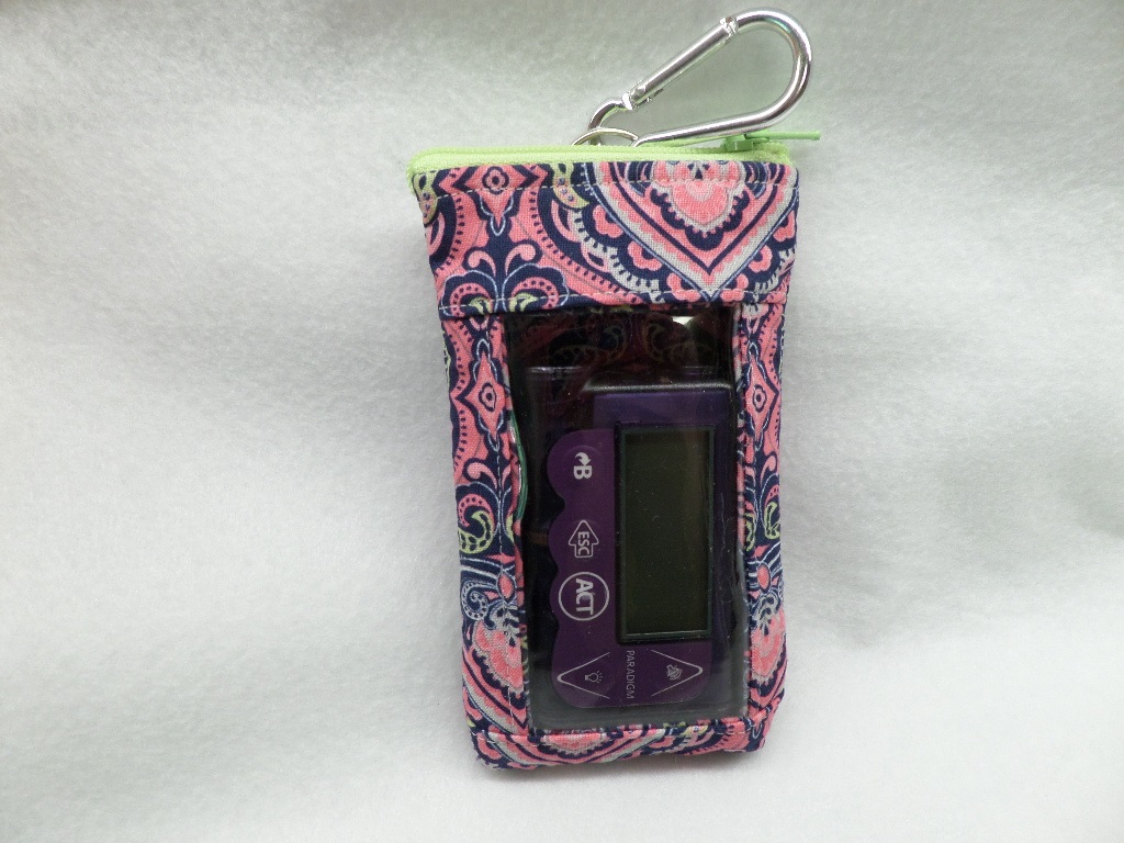 Vertical Insulin Pump Pouch Choice of Fabrics Vertical Insulin Pump Pouch Choice of Fabrics