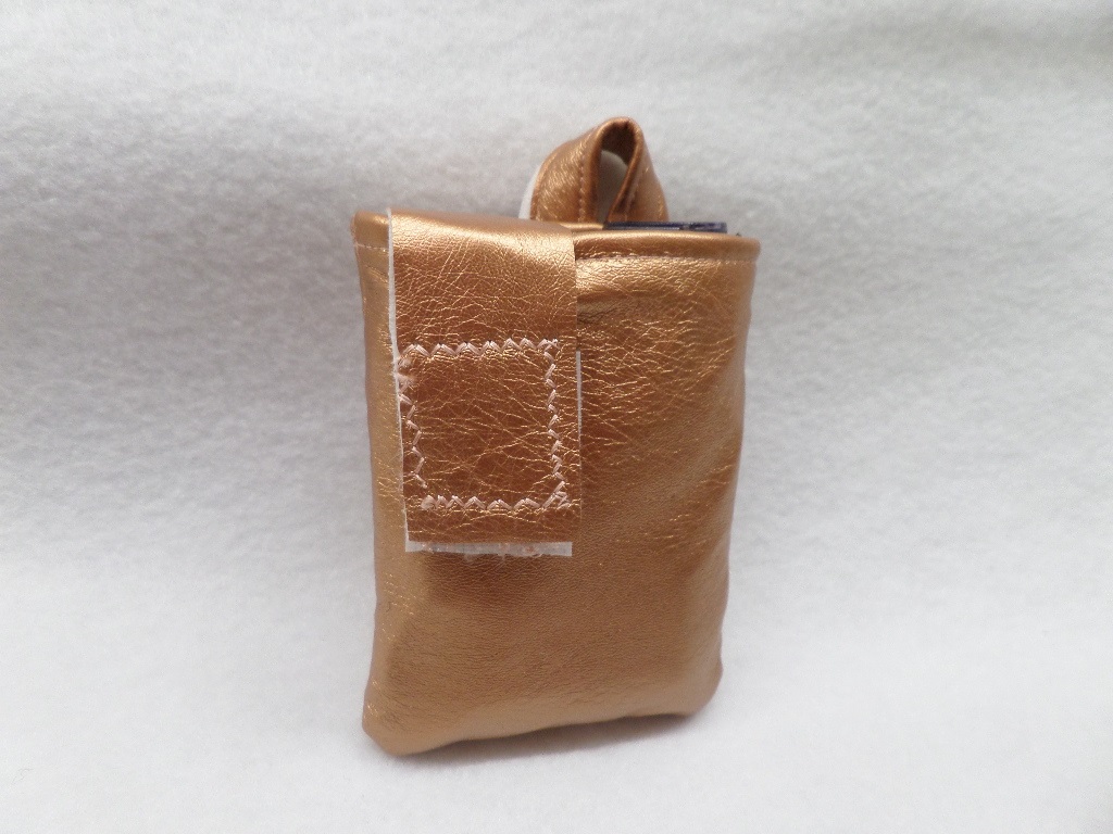 Copper Faux Leather Vertical Insulin Pump Pouch Copper Faux Leather Vertical Insulin Pump Pouch